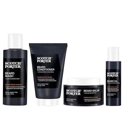 Full Beard Care Set - For Coarse, Dry Hair