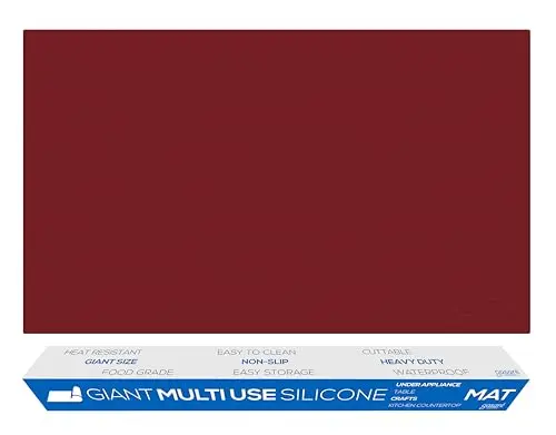 GASARE red silicone counter protector mat under appliances