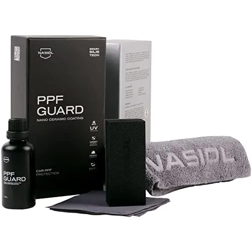 Nasiol PPFGuard nano ceramic coating for paint protection film durability