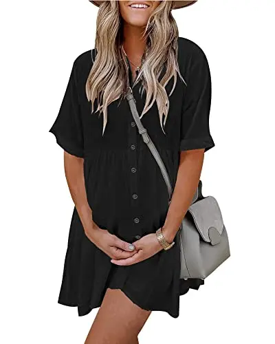 Button Down Sundress with Pockets