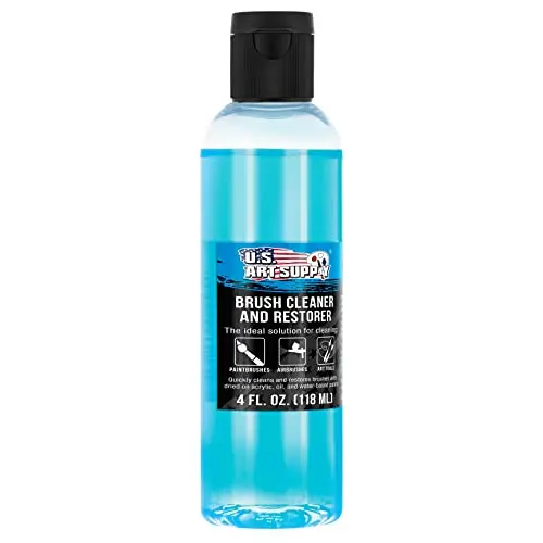 U.S. Art Supply brush cleaner and restorer bottle
