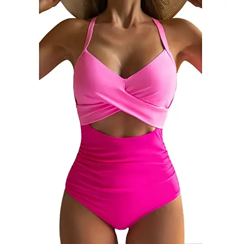Criss Cross, High Waisted, Adjustable Back