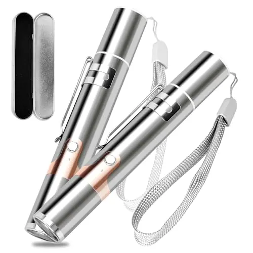 Rechargeable Laser with 7 Patterns, Stainless Steel