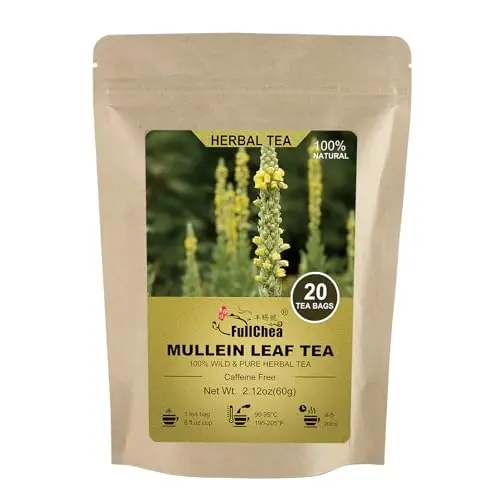 Compressed, Ground Mullein - 20 Bags, Quick Brew