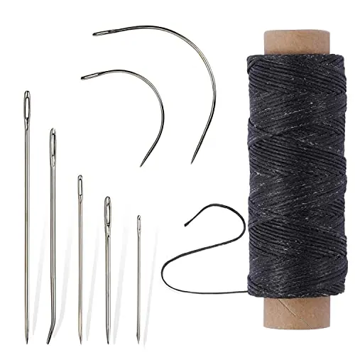 Pimoys leather sewing thread and needle set for beginners