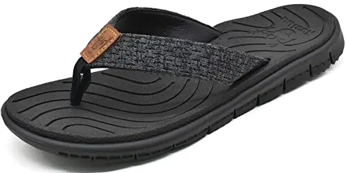 Classic Leather-Style Thong Sandals