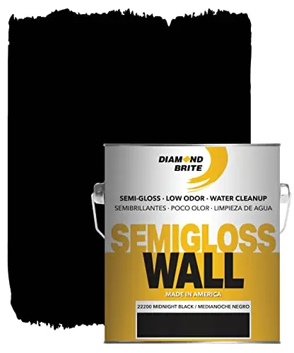 Diamond Brite semi-gloss black paint gallon