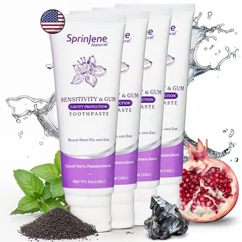 Natural Fluoride Toothpaste, 4 Pack