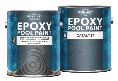 WOOLSEY epoxy pool paint in Dawn Blue color