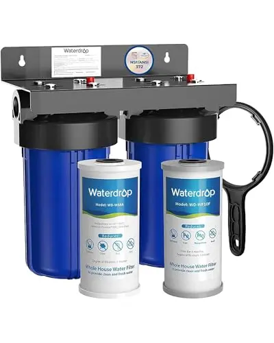 Waterdrop 5-stage whole house water filtration system with iron and manganese reduction