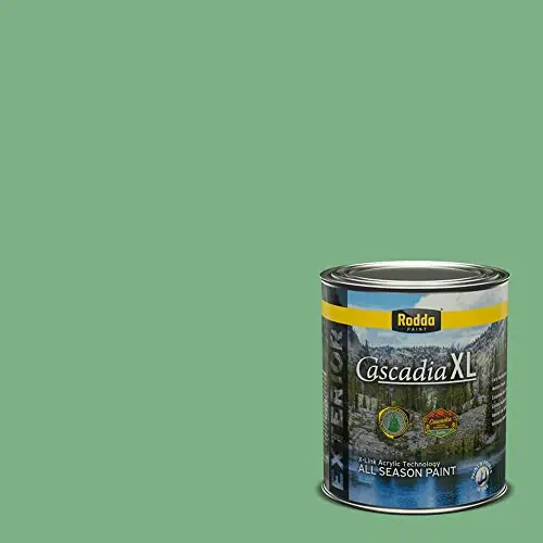 Rodda Paint Cascadia XL exterior satin paint can in goddess green