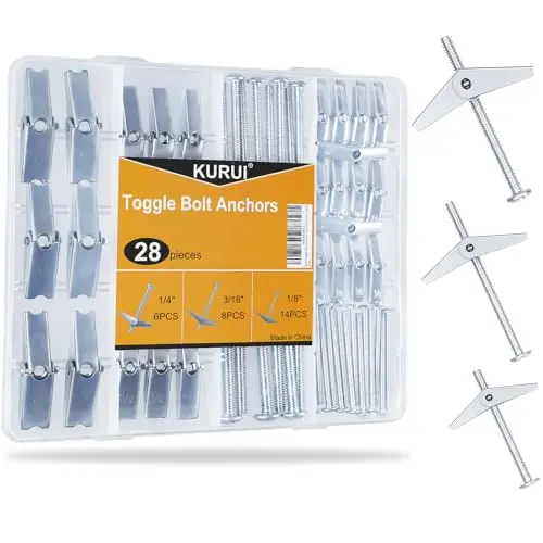 28-piece assorted butterfly toggle anchor set