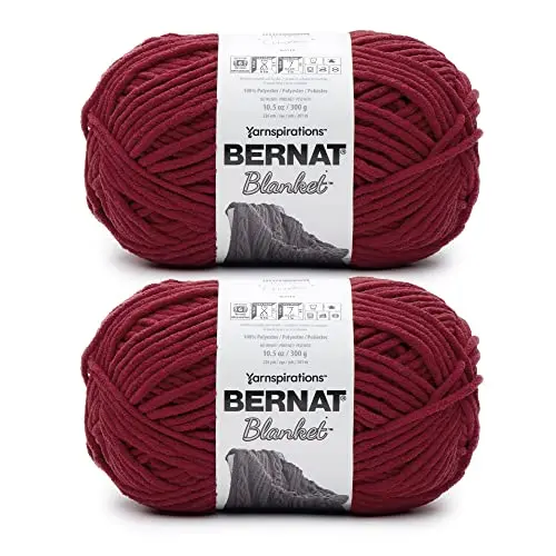 Bernat Blanket Crimson yarn ball