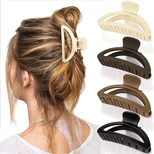 Neutral Matte Hair Clips for Thin, Medium & Thick Hair