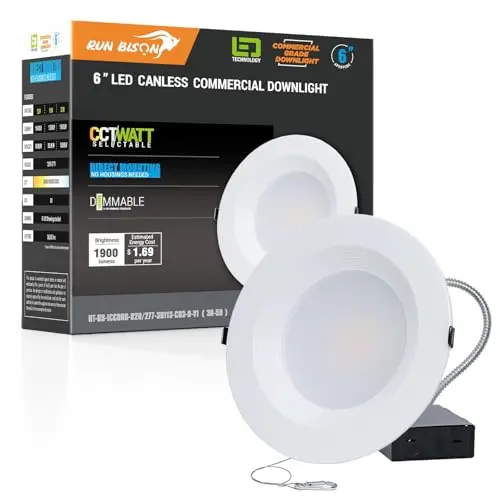 Heavy-duty, watt/brightness selectable (single)