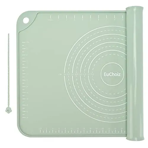 Thick, Non-Stick Mat with Raised Edge for Mess Control