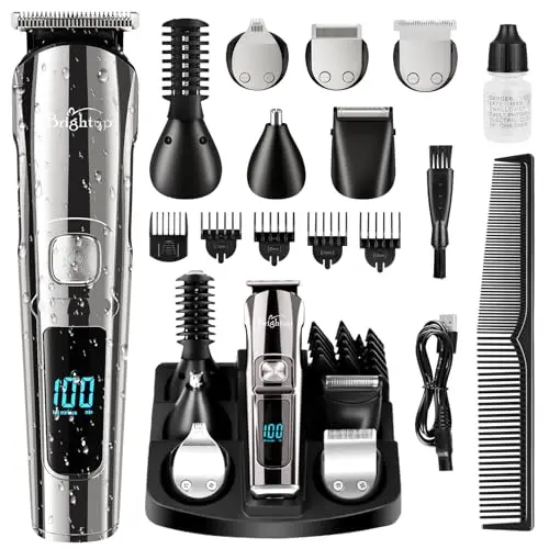 Cordless Electric Grooming Kit with 6 Heads