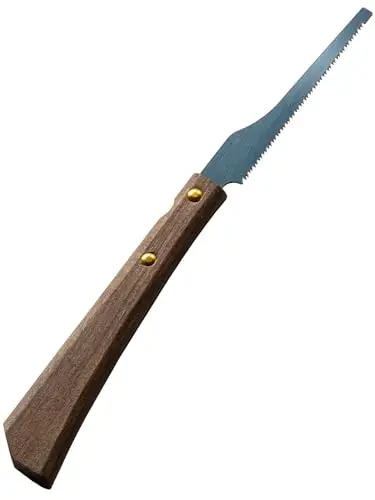 RANSHOU mini Japanese pull saw with wooden handle for precise craft cutting