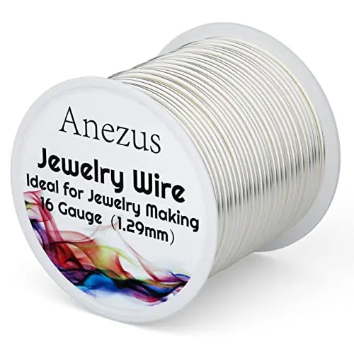 Anezus 16 gauge silver jewelry wire spool