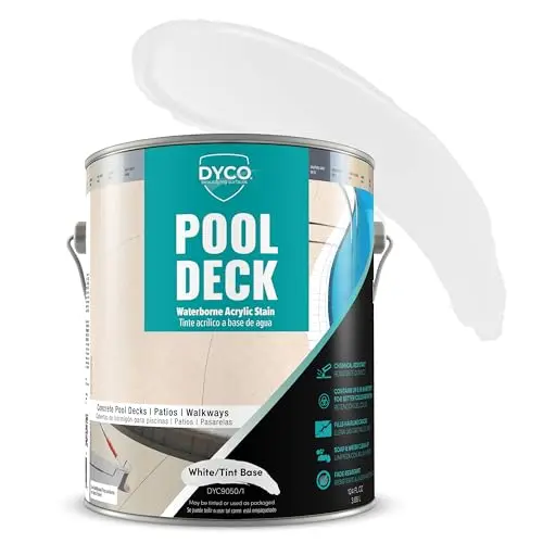 Dyco pool deck acrylic stain in tintable white base
