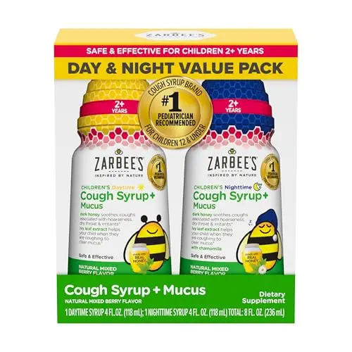 Natural Cough, Mucus & Sore Throat Relief Day & Night Pack