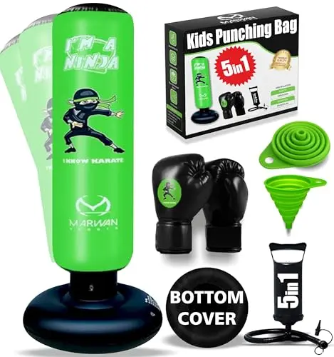 2025 Upgraded Inflatable Boxing Bag, 63'