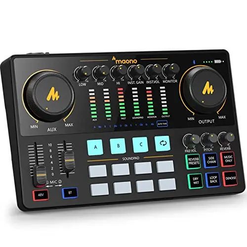10-Channel Podcast Mixer & Audio Interface