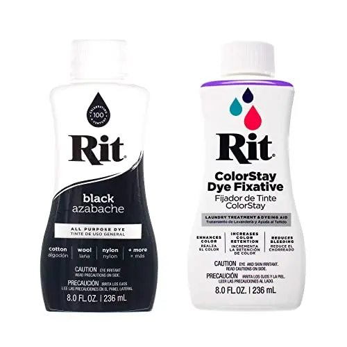 RIT Dye bundle with liquid dye and color fixative