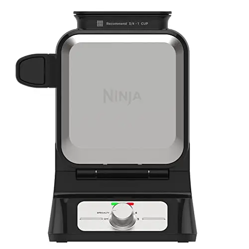 Ninja vertical Belgian waffle maker with precision-pour cup