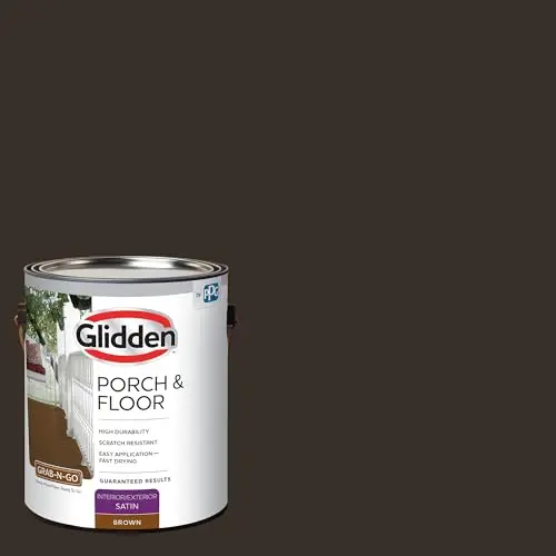 Glidden Grab-N-Go porch and floor paint in brown for interior and exterior use