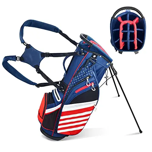 Lightweight Stars & Stripes 14-Way Golf Bag