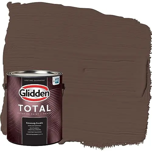 Glidden Total Exterior Paint and Primer in Brown