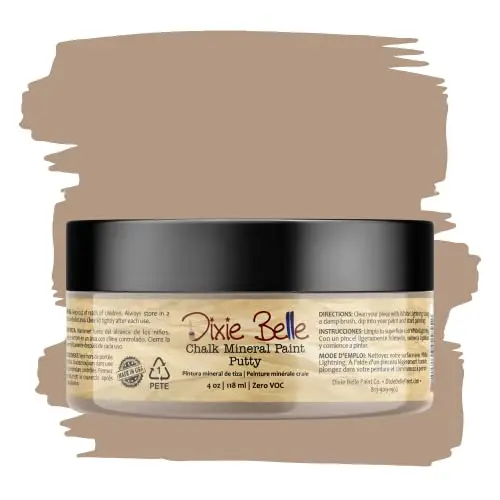 Dixie Belle Chalk Finish Furniture Paint in Putty taupe color