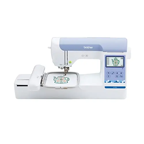 Brother PE900 embroidery machine with large 5x7 inch embroidery field and touchscreen