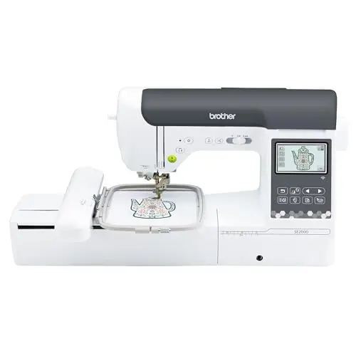 Brother SE2000 sewing and embroidery machine with 5x7 inch hoop and touchscreen