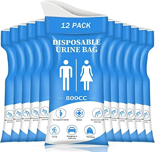 12-Pack Emergency Travel Pee Bags