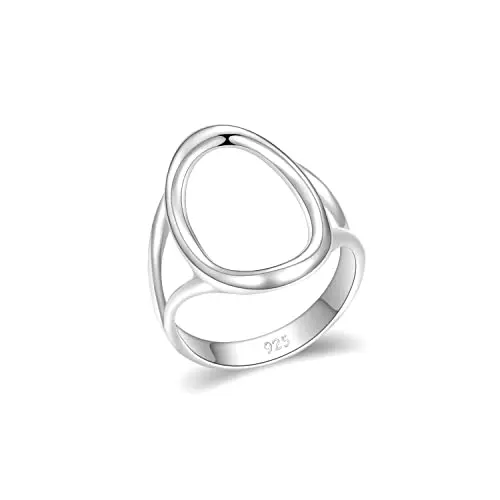MINDDHA sterling silver circle infinity ring handmade in Israel