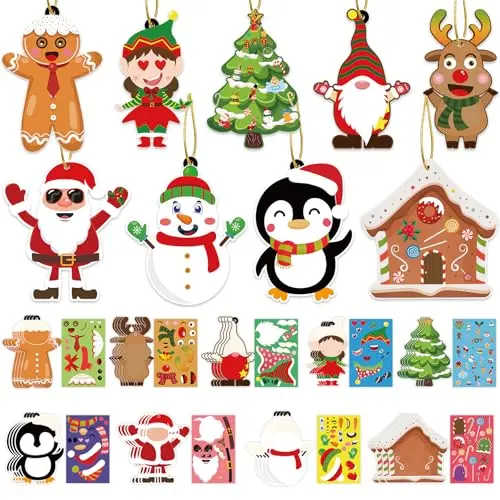 VABAMNA Christmas ornament craft kit with stickers