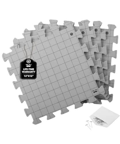 Mr. Pen gray interlocking blocking mats with T-pins