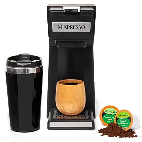 Mixpresso coffee maker with travel mug included
