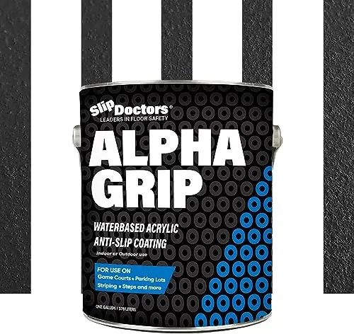 Alpha Grip Non-Slip Paint for Concrete and Asphalt in Black