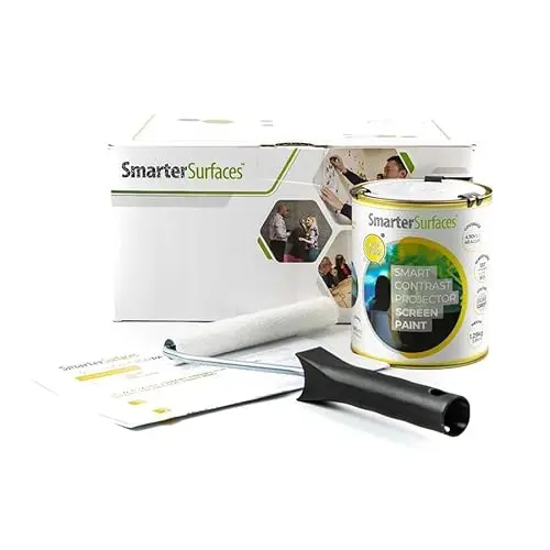 Smarter Surfaces high contrast light grey projector paint