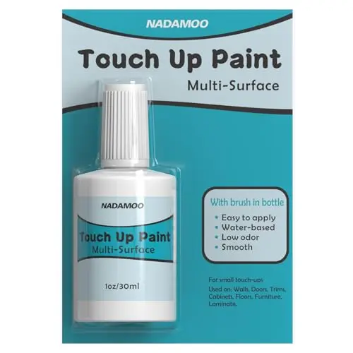 NADAMOO white multi-surface touch up paint bottle with brush