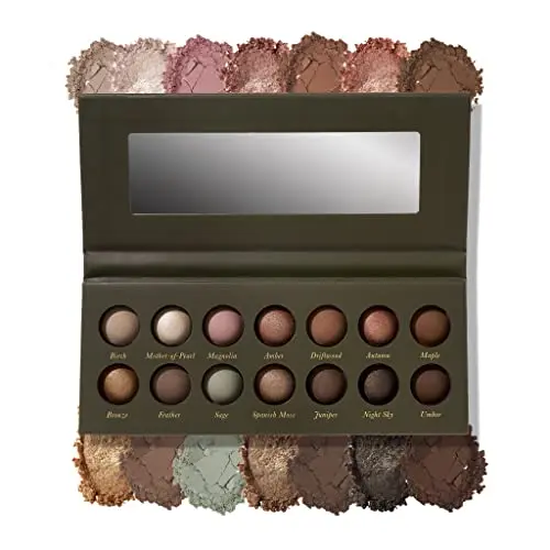 14 baked eyeshadows in earth tones