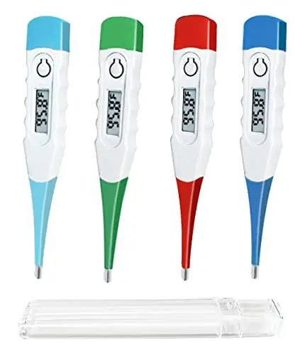 Rectal Thermometer for Multiple Family Use (Pack of 4)