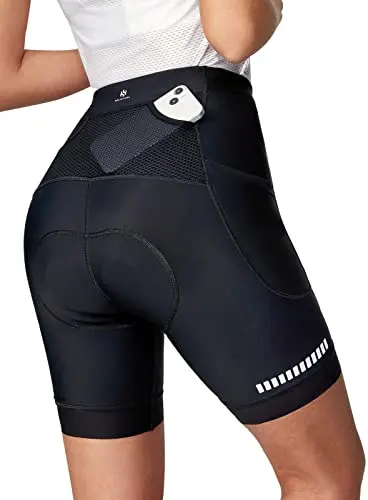 Womens 4D Padded Cycling Shorts with Pockets