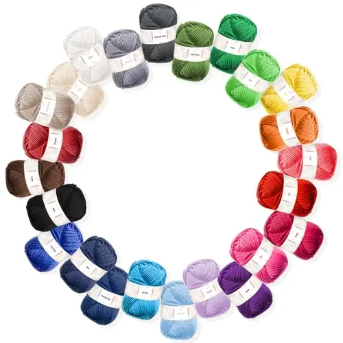 HEARTH & HARBOR acrylic yarn skeins in assorted colors