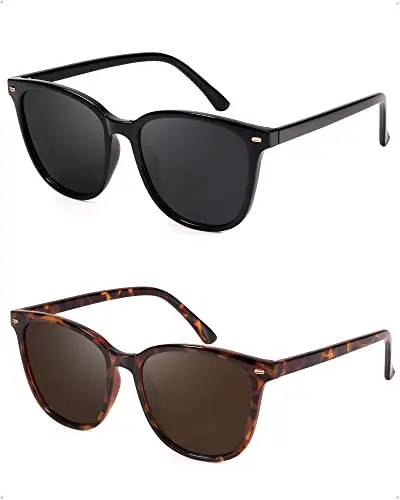 Big Frame, Fashion, Polarized, 2-Pack
