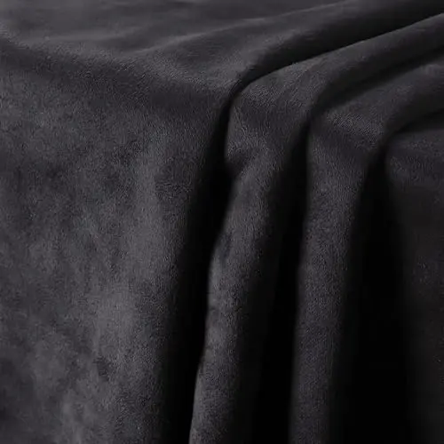 SBWLKJ black double-sided suede fabric for headliner and upholstery