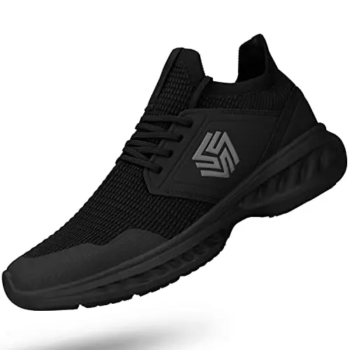 Breathable All-Black Slip-On